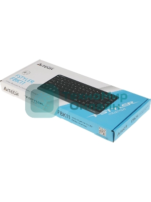 Клавиатура беспроводная A4Tech Fstyler FBK11, USB, Bluetooth/Радиоканал, черный/серый