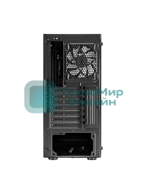 Компьютерный корпус Miditower ExeGate EVO-9211-800NPX (ATX, БП 800NPX с вент. 12см, с окном, 2хUSB+1хUSB3.0, HD аудио, черный, 1 вент. с RGb подсветкой)