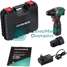 Дрель-шуруповерт FAVOURITE DC NB16.8, 16,8 В, 2 Ач, 45 Нм, бесщеточный