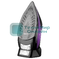 Утюг BRAYER BR4016 фиолетовый/черный, 2400 Вт, 25 г/мин, 140 г/мин, 350 мл