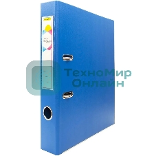 Папка-регистратор Silwerhof 2022105 A4 50мм, двусторонний ПВХ, синий, металлическая окантовка, сборная (упаковка: 2шт)