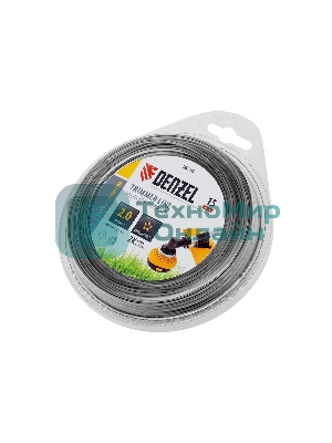 Леска для триммера Denzel двухкомпонентная звезда, 2,0мм х 15м, блистер EXTRA CORD