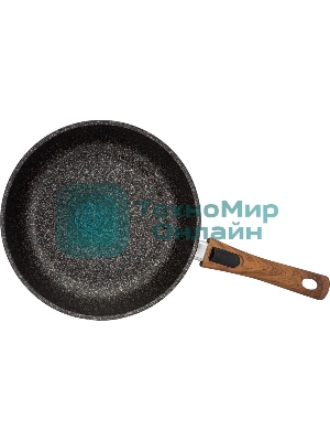 Сковорода Kukmara Granit ultra сго262а, 26 см, съемная ручка, без крышки, серый