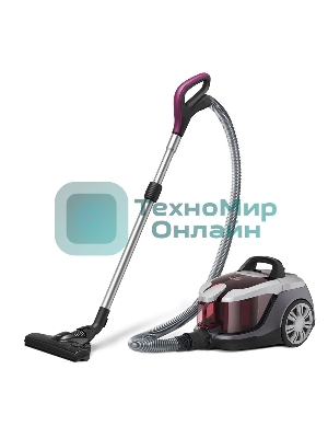 Пылесос BQ VC1610C Xtreme Power серый-фиолетовый, 500/1600 Вт, уборка сухая, пылесборник контейнер 2.5 л