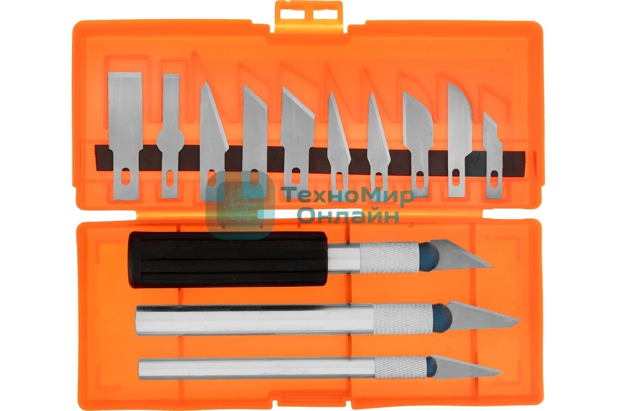 Набор резцов по дереву Sparta пластмассовые рукоятки, 13 шт.