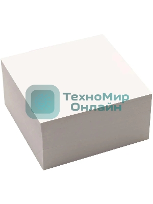 Блок для записей бумажный Silwerhof Daily Стандарт 90х90х45мм, 80 г/м2, белый