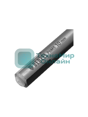 Сверло спиральное по металлу Denzel 10 х 184 мм, Р6М5, Golden Tip, удлиненное