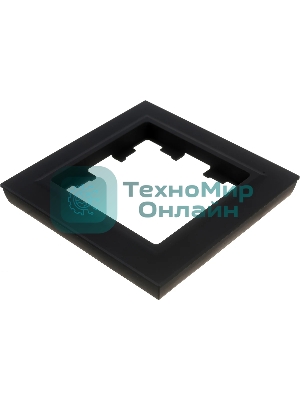 Рамка 1-местная IEK BRITE РУ-1-БрГ графит