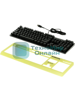 Клавиатура проводная A4Tech Bloody B810RC Punk USB желтый/черный