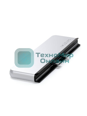 USB-концентратор двойной Satechi Dual USB-C Hub For Surface Pro 9, серебристый