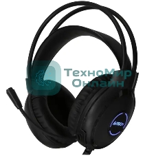 Гарнитура проводная с микрофоном A4Tech Fstyler FH300U черный 2м накладные USB оголовье