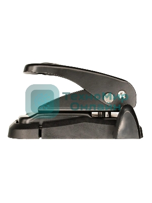 Дырокол Silwerhof VIS, до 35 листов, металл черный, отверстий: 2, с линейкой