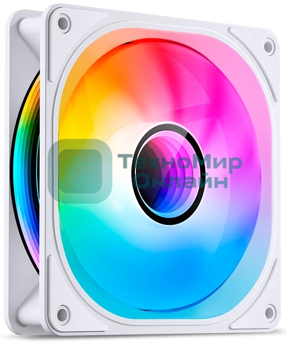 Вентилятор для корпуса JONSBO FR-606WR Reverse (120x120x25мм, 4-pin PWM, ARGb, 35.99CFM, 26.5dBA, 1500RPM, белый)