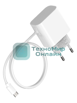 Сетевое зарядное устройство Maxvi CHL-240T 2.4A, with Type-C cable, белый