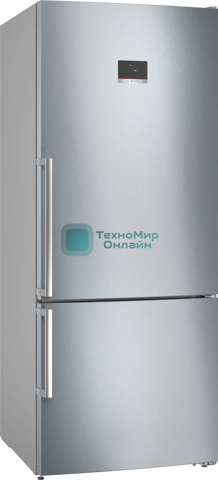 Холодильник Bosch KGN76CI30U серебристый двухкамерный 406/115л морозилка снизу, No Frost