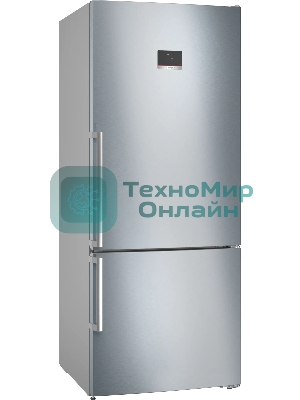 Холодильник Bosch KGN76CI30U серебристый двухкамерный 406/115л морозилка снизу, No Frost