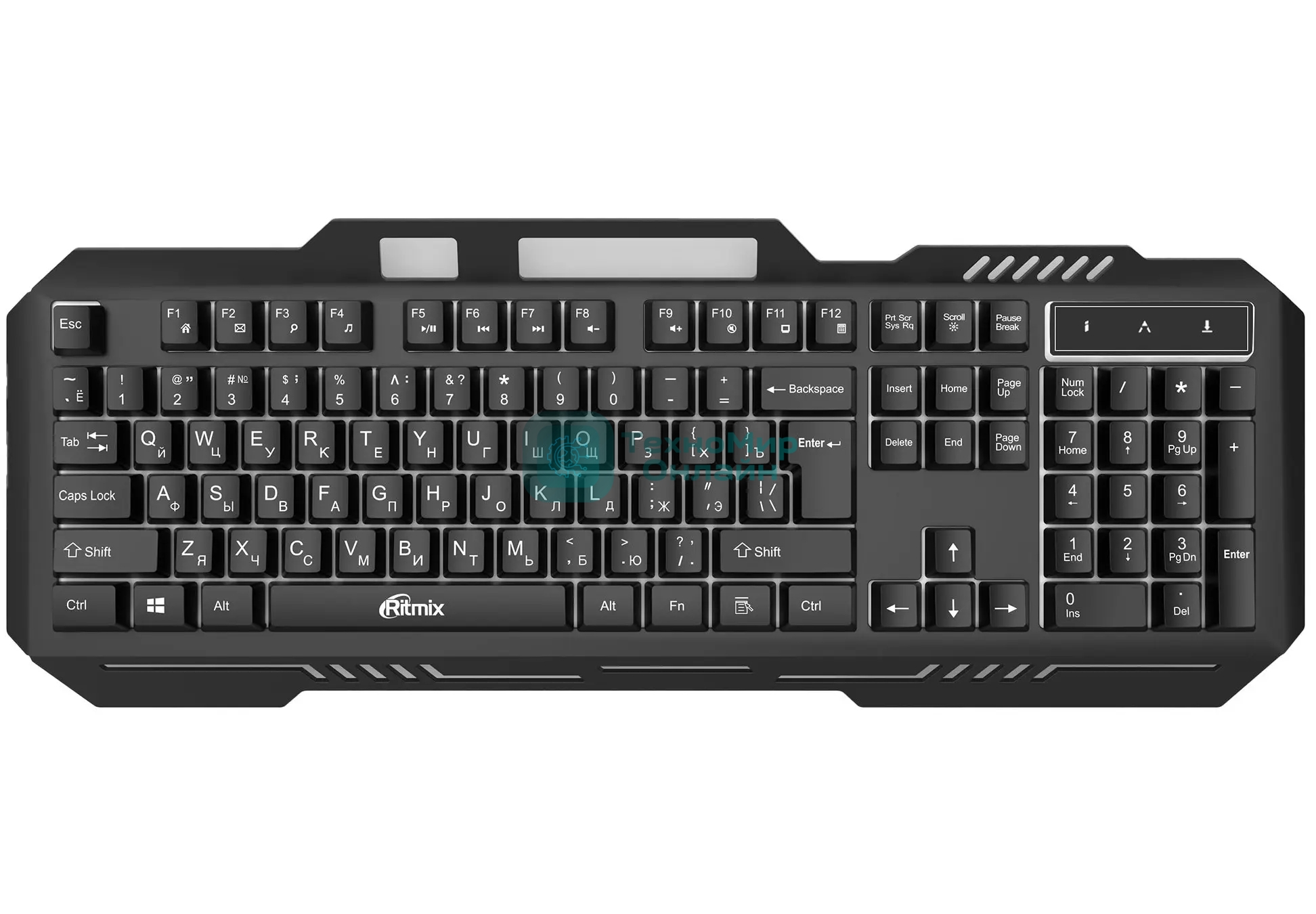 Клавиатура проводная Ritmix RKB-221BL черный