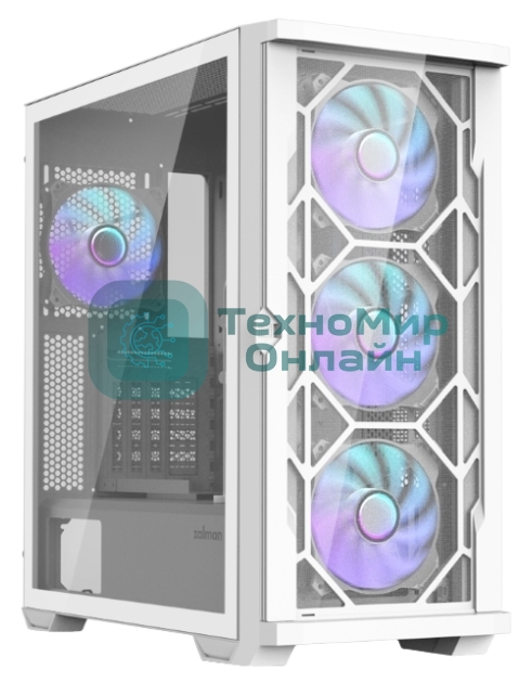 Компьютерный корпус MidiTower Zalman Z10 DUO White (без блока питания) (Zalman Z10 DUO White)