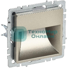 Подсветка светодиодная встраиваемая IEK BRITE ПЛ20-БрШ (BR-FL20-K37) шампань