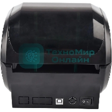 Принтер наклеек G&G GG-D410 стационарный, прямая термопечать, 203 dpi, 152 мм/сек, USB черный