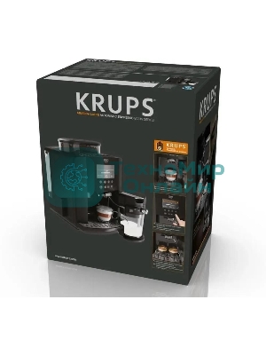 Кофемашина Krups Arabica Latte EA819E10 1450Вт черный/коричневый