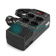 Стабилизатор ExeGate Power AD5000-1000 (1000VA/500W, диапазон 150...280В, 4 евророзетки)