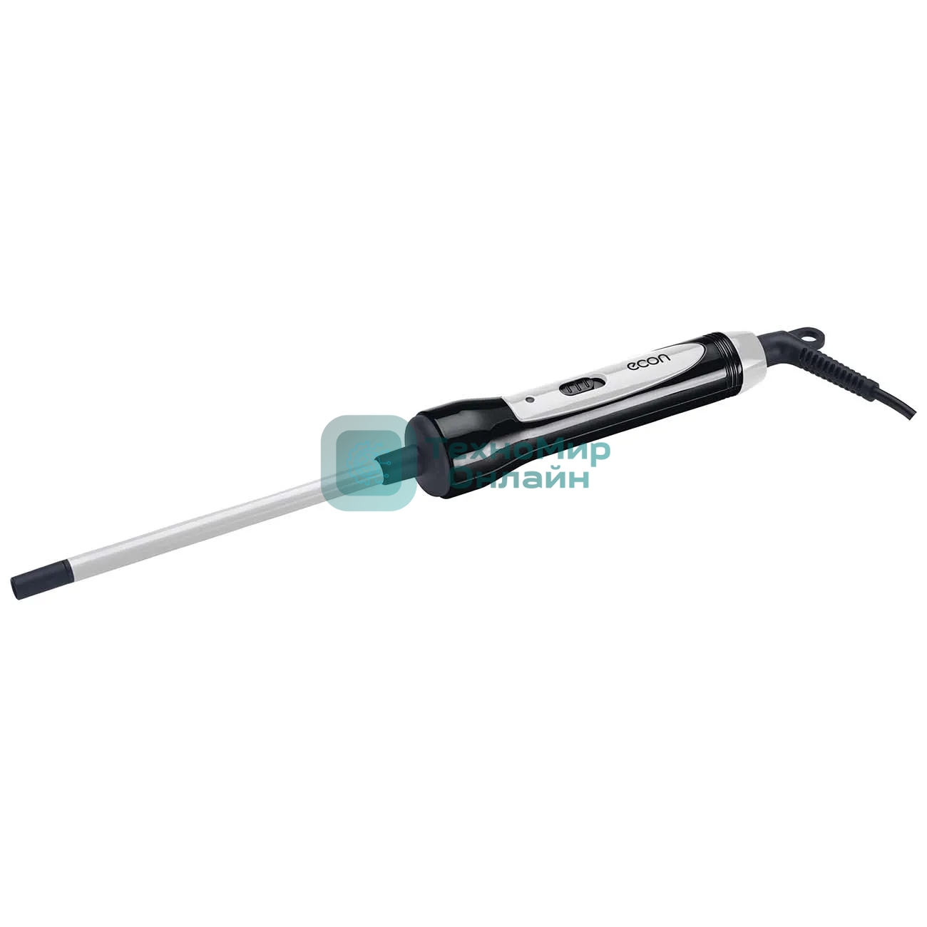 Щипцы для завивки волос ECON ECO-BH111C черный/серый, 10 мм, 200 °C, 2 режима