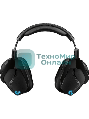 Гарнитура Logitech G935 чёрный, беспроводная + проводная, 2.4 ГГц/3.5 мм, до 12 ч, DTS 7.1 Surround, LIGHTSYNC RGB