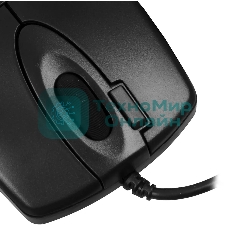 Мышь проводная A4Tech OP-620DS черный, 1000 dpi, USB, кнопки - 4