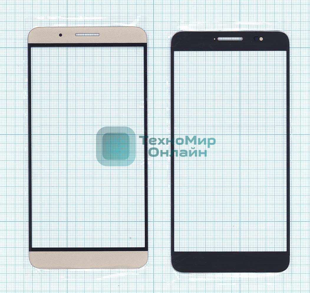 Стекло для Huawei ShotX/Honor 7i золотое