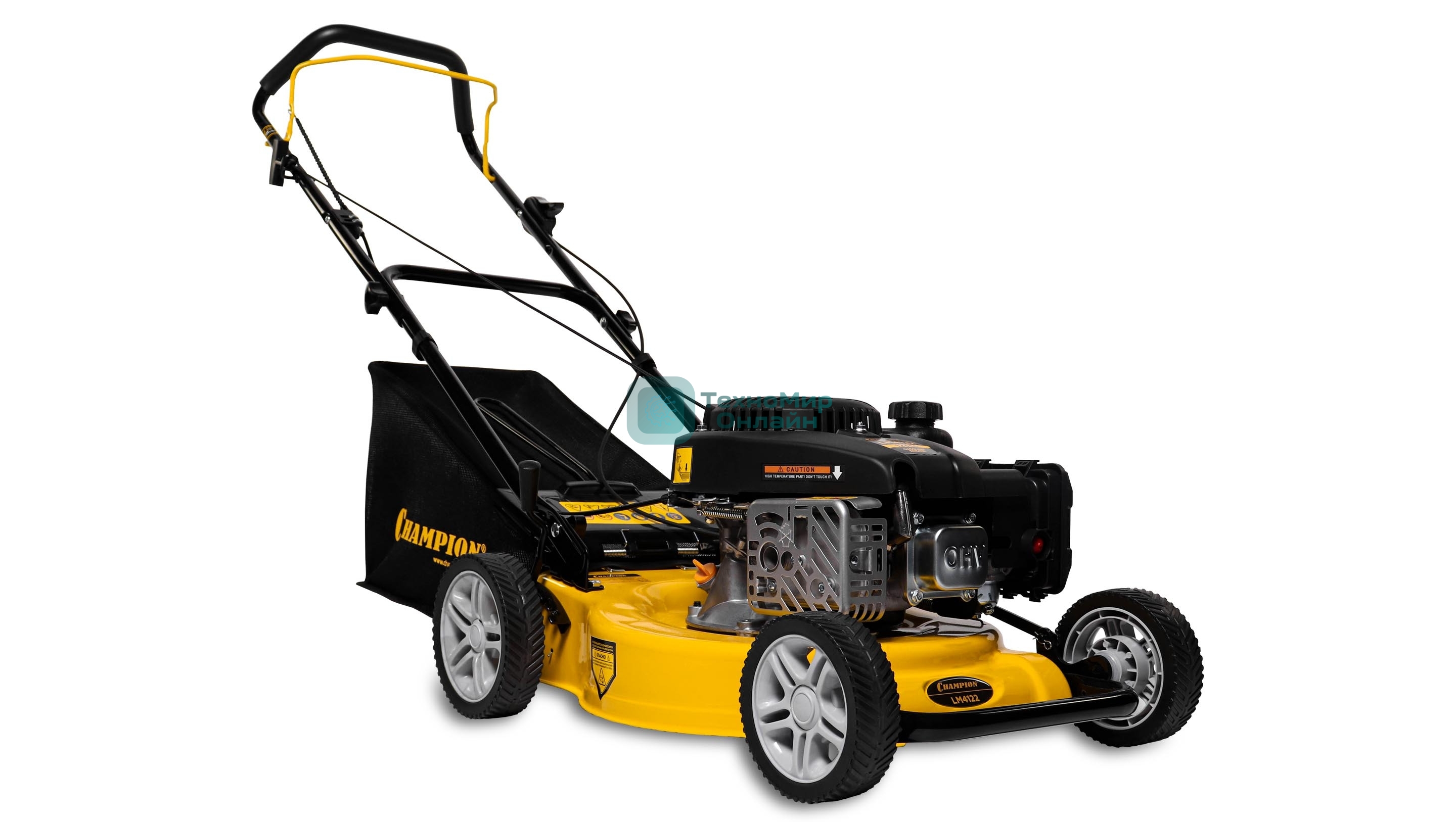 Газонокосилка Champion 2,2кВт 410мм 40л 27-61мм 1рычаг/6, 23кг LM4122