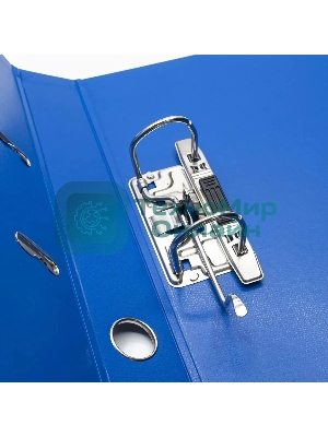 Папка-регистратор Silwerhof 2022105 A4 50мм, двусторонний ПВХ, синий, металлическая окантовка, сборная (упаковка: 2шт)