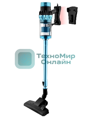 Пылесос вертикальный BRAYER BR4271 голубой, питание от сети, 185 Вт, уборка сухая, пылесборник 0.8 л