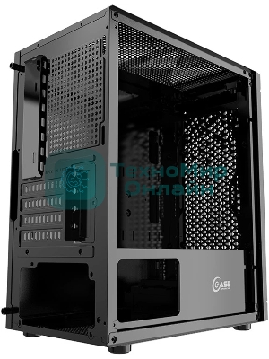 Компьютерный корпус Powercase Mistral Micro Z3B Mesh LED, Tempered Glass, 2x 140мм + 1х 120мм 5-color fan, черный, mATX (CMIMZB-L3)