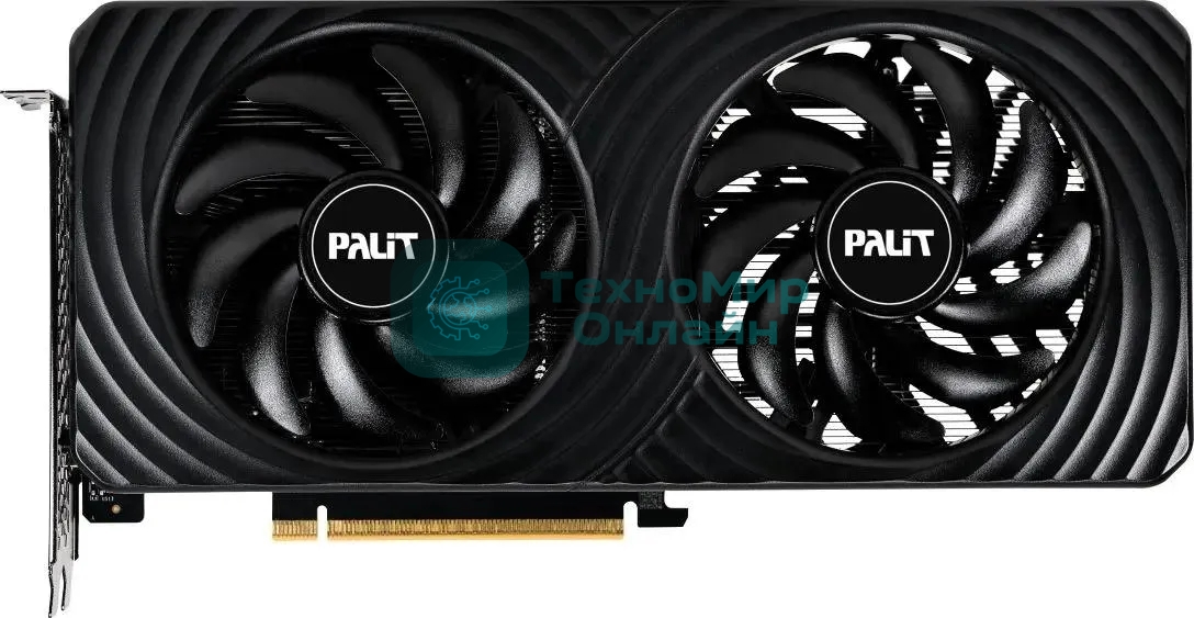 Видеокарта Palit GeForce RTX 5050 DUAL OC, NVIDIA RTX 5050, 8 ГБ GDDR6, 128 бит, PCI-e 5.0, 1xHDMI, 3xDP, 2647 МГц