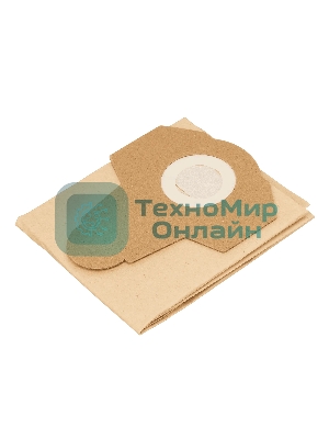 Комплект мешков одноразовых для пылесосов Denzel RVC20, RVC30, LVC20, LVC30, 5 шт.