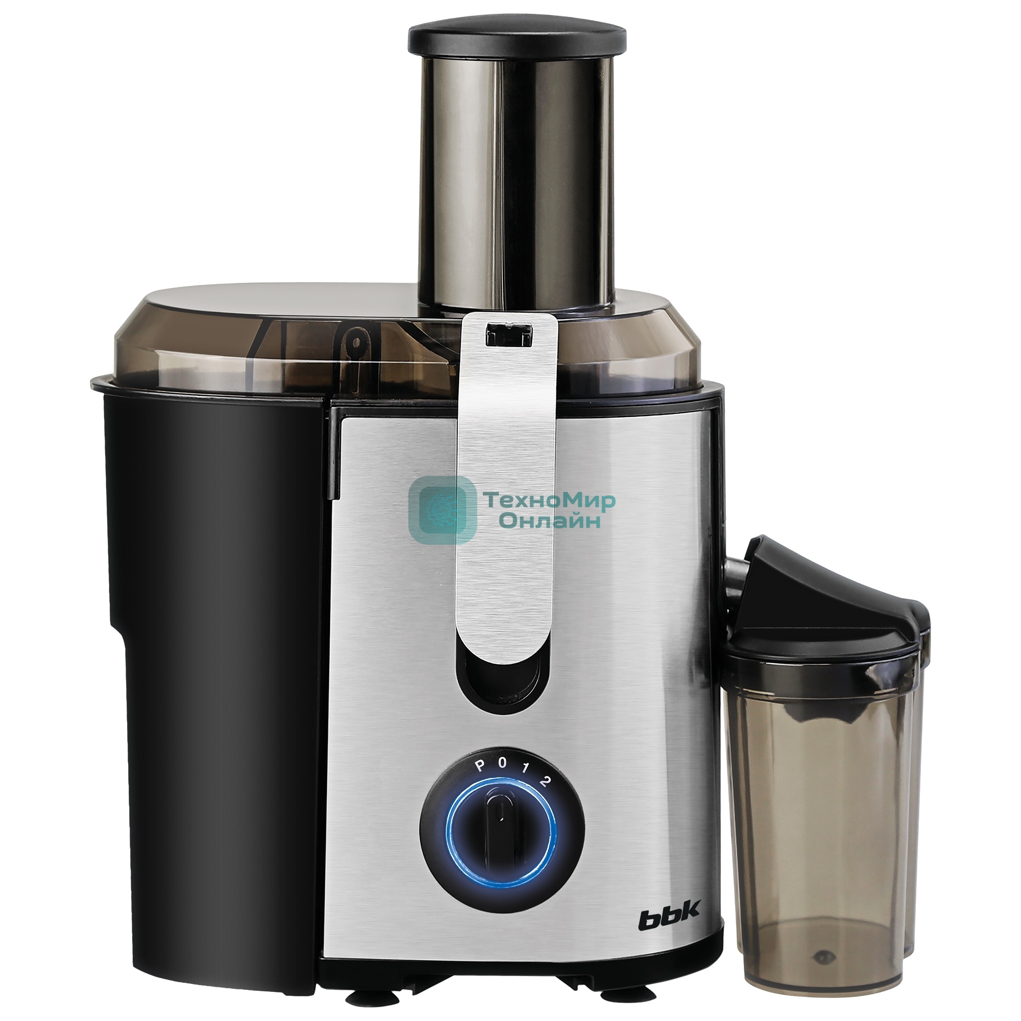 Соковыжималка BBK JC080-H22 черный/металлик, центробежная, 1000 Вт, 950 мл, механическое