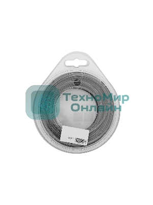 Леска для триммера Denzel двухкомпонентная звезда, 2,4мм х 15м, блистер EXTRA CORD