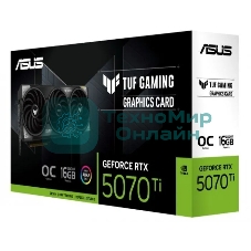 Видеокарта ASUS TUF-RTX 5070TI-O16G-GAMING RTX 5070TI,HDMIx2,DPx3,16G,D7