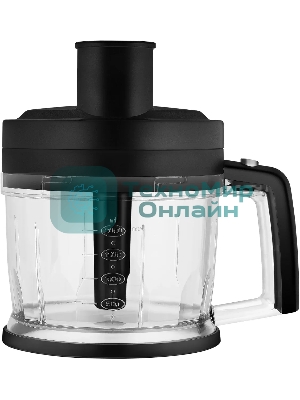 Блендер погружной Rondell RDE-1307 1200 Вт, черный/серебристый