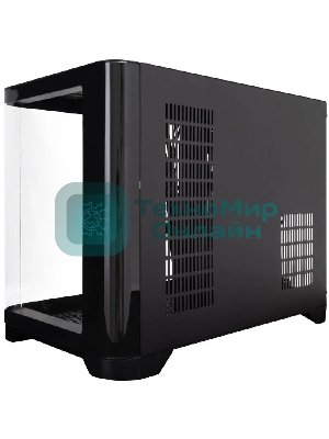 Компьютерный корпус 1STPLAYER UVIEW UV6 ARGB черный mATX 3x120мм ARGB fans UV6-BK-2FC7R-1FC7