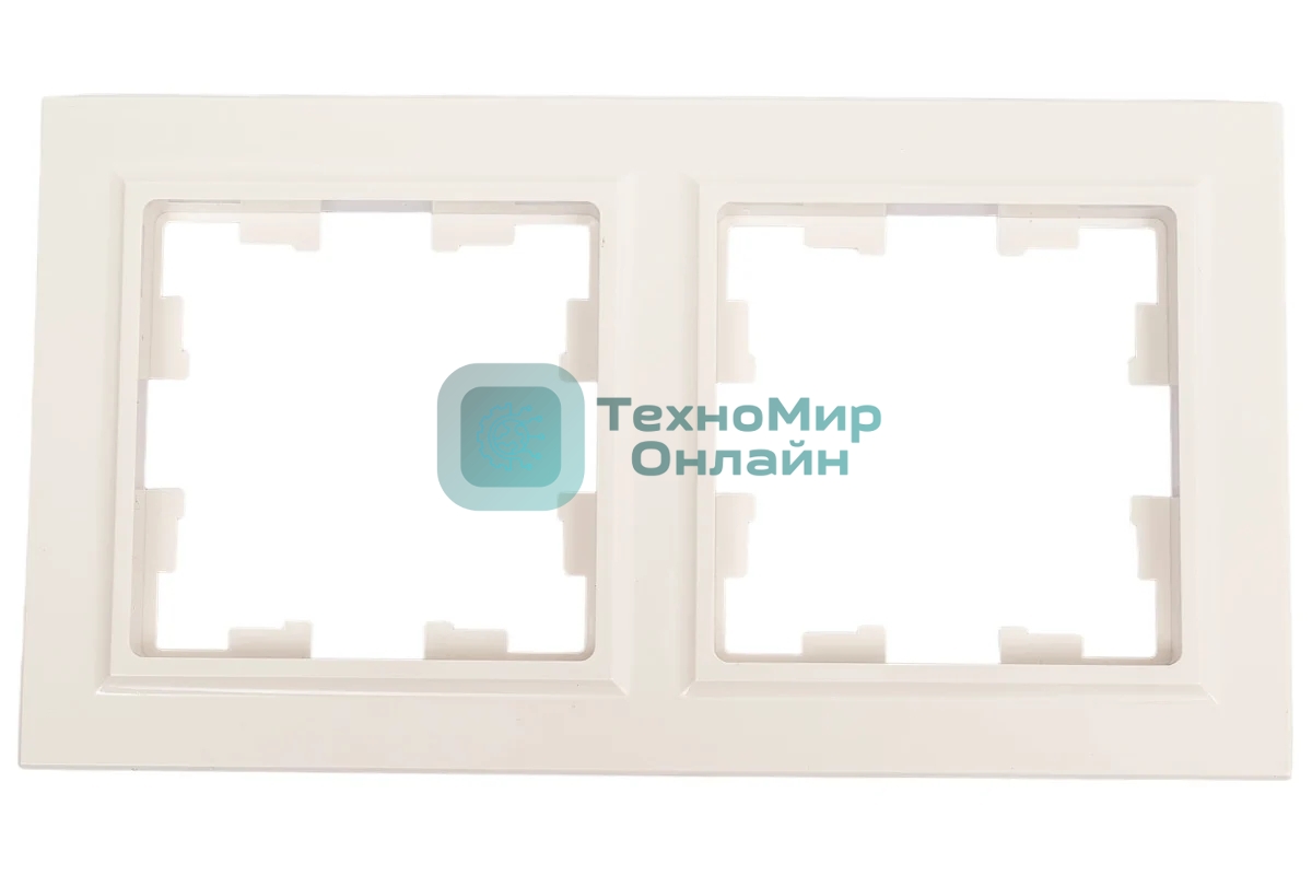 Рамка 2-мест. IEK BRITE РУ-2-БрБ белый