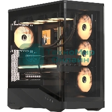 Компьютерный корпус AeroCool/Formula Crystal U9 черный без БП ATX 5x120мм 3x140мм 2xUSB3.0 1xUSB3.1 audio bott PSU