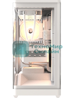 Компьютерный корпус Formula V Line Crystal U9 PA White, ATX, TYPE-C*1, USB3.0*2, Curved Glass, SIDE 3x PERFORMANCE ARGB, REAR 1x PERFORMANCE ARGB