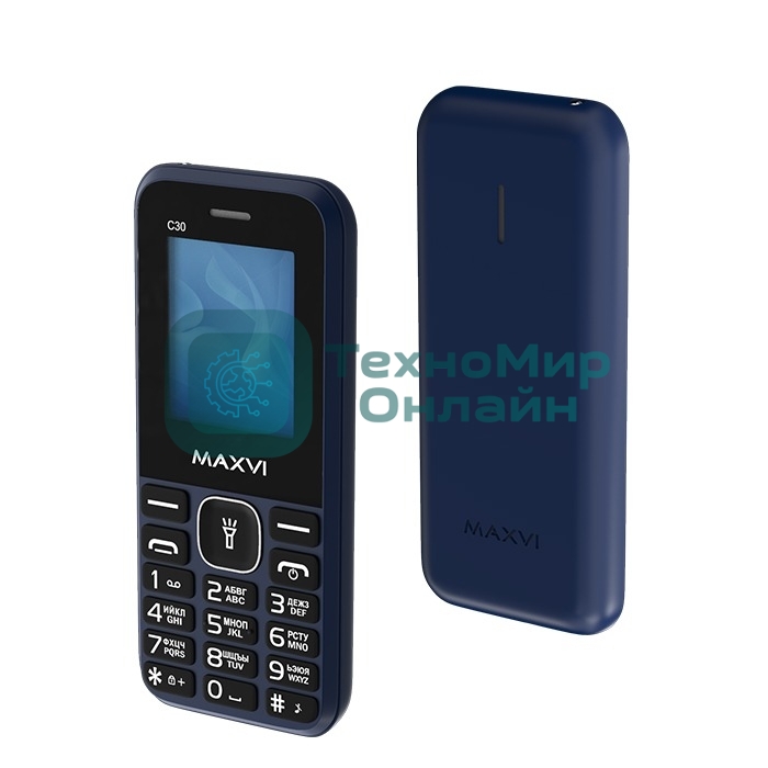 Мобильный телефон Maxvi C30 синий