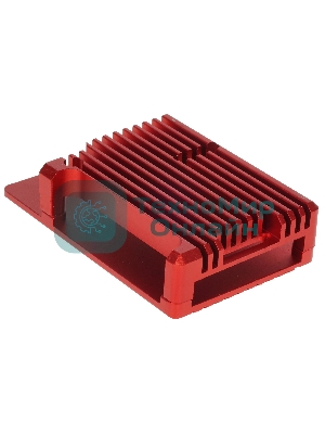 Корпус Qumo Aluminum case without fan, Raspberry Pi 4, red(RS004)