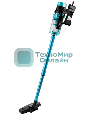 Пылесос вертикальный BRAYER BR4271 голубой, питание от сети, 185 Вт, уборка сухая, пылесборник 0.8 л