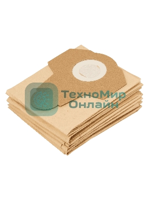 Комплект мешков одноразовых для пылесосов Denzel RVC20, RVC30, LVC20, LVC30, 5 шт.