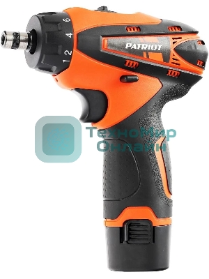 Дрель-шуруповерт аккумуляторная Patriot BR 115Li, Аккумуляторная, 16В, 2 АКБ, Кейс