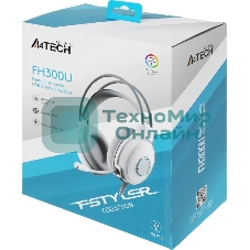 Гарнитура A4Tech Fstyler FH300U белый, проводная, подсветка